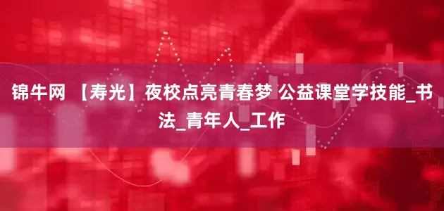 锦牛网 【寿光】夜校点亮青春梦 公益课堂学技能_书法_青年人_工作