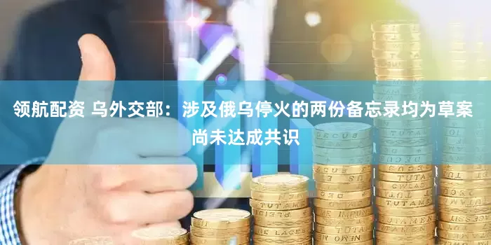 领航配资 乌外交部：涉及俄乌停火的两份备忘录均为草案 尚未达成共识