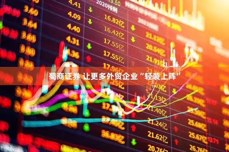 蜀商证券 让更多外贸企业“轻装上阵”