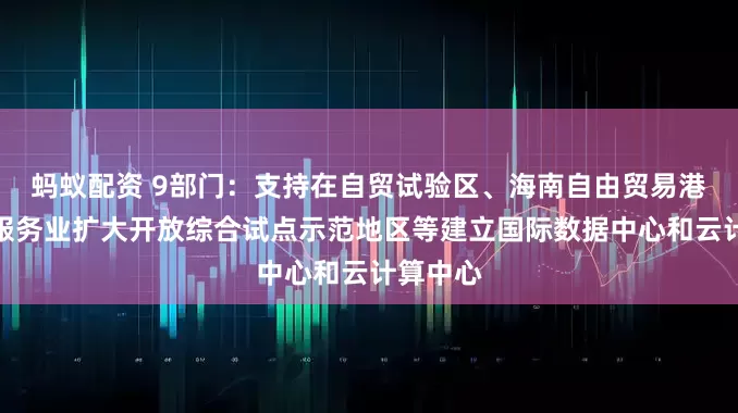 蚂蚁配资 9部门：支持在自贸试验区、海南自由贸易港、国家服务业扩大开放综合试点示范地区等建立国际数据中心和云计算中心